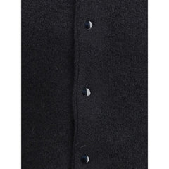 Blouson aviateur Laneus en laine mérinos noire