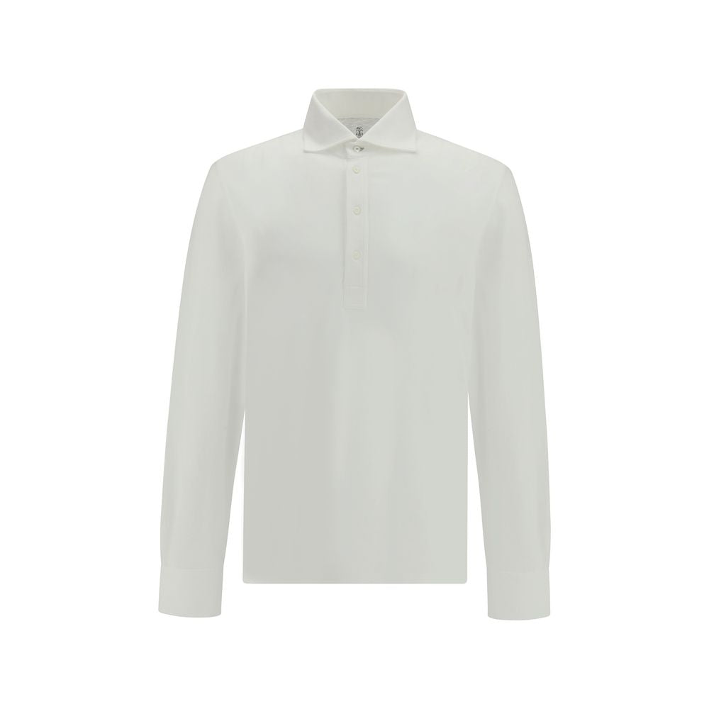 Chemise habillée en coton blanc Brunello Cucinelli