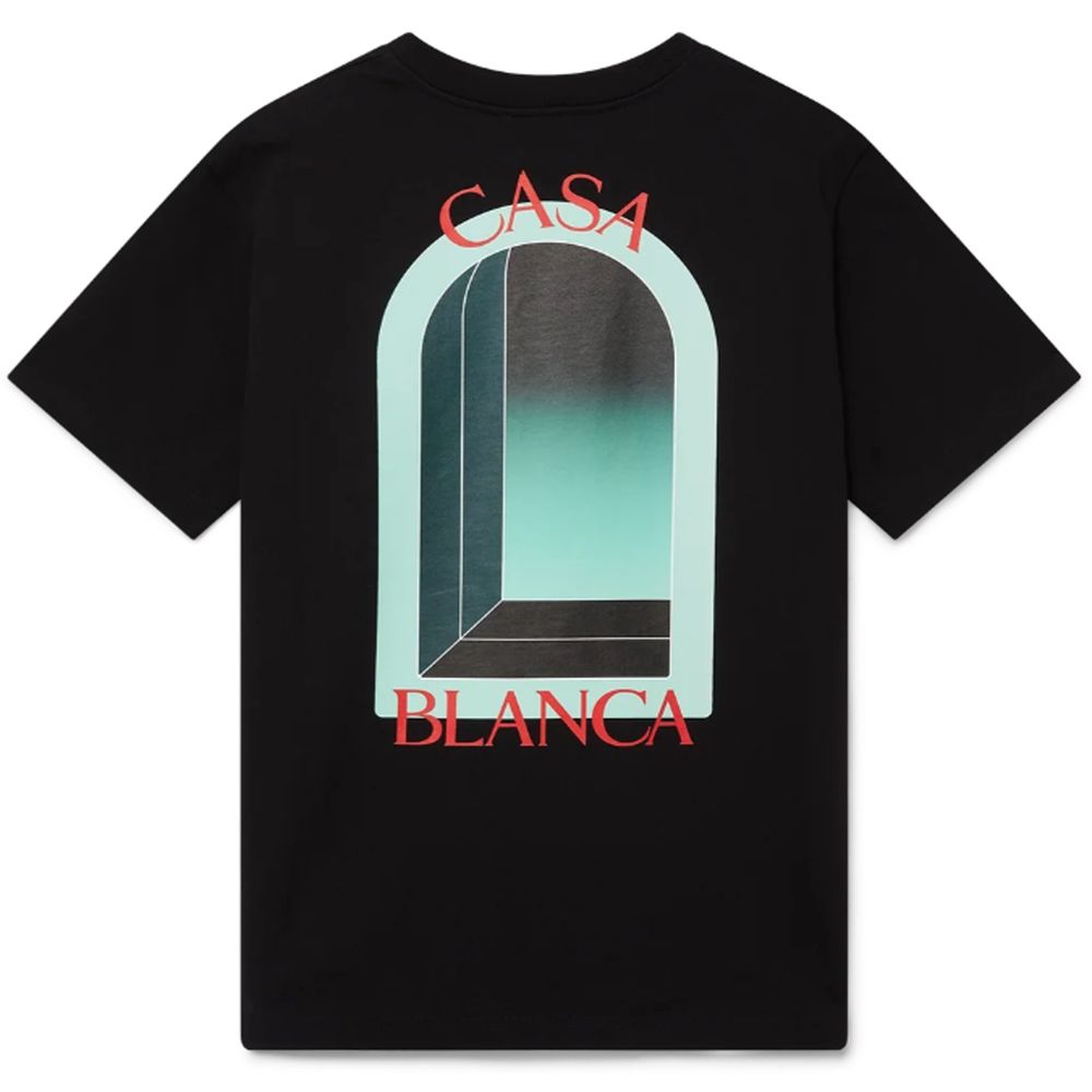 T-shirt Casablanca en coton noir