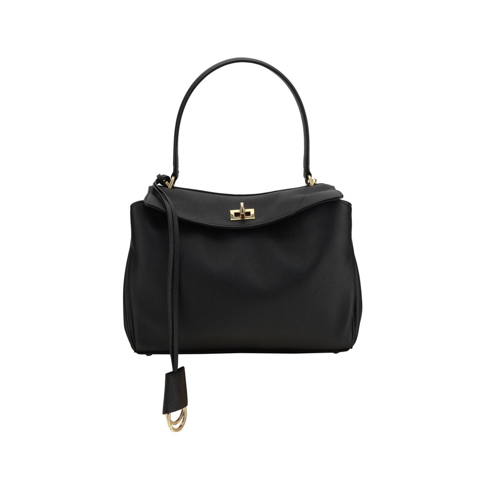 Sac bandoulière Balenciaga Bos Taurus en cuir de veau noir