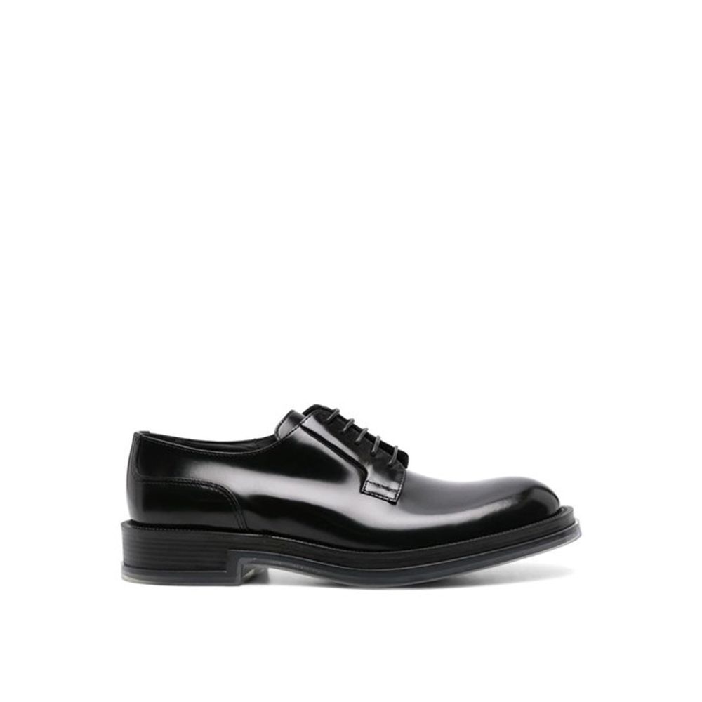 Alexander McQueen Oxfords und Derbys aus schwarzem Kalbsleder