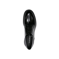 Alexander McQueen Oxfords und Derbys aus schwarzem Kalbsleder