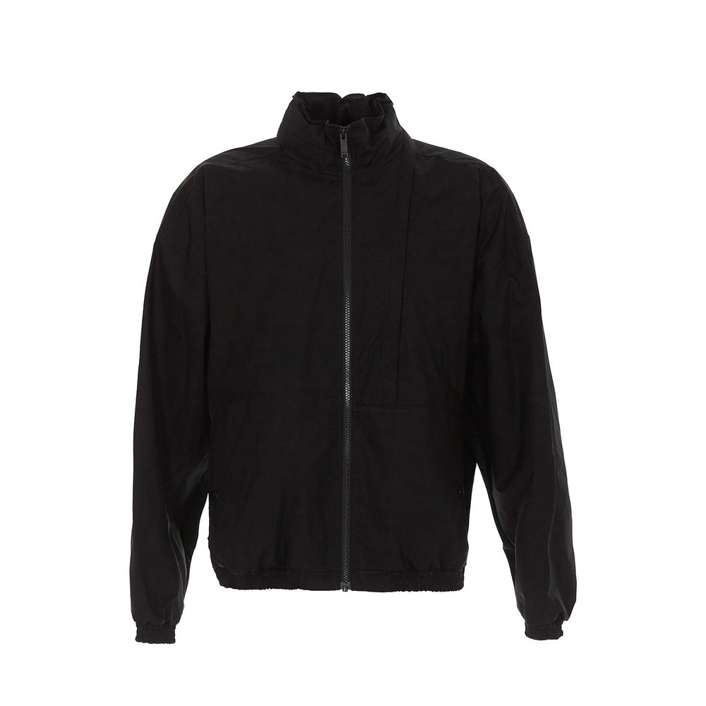 Marcelo Burlon Schwarze Baumwoll-Shelljacke