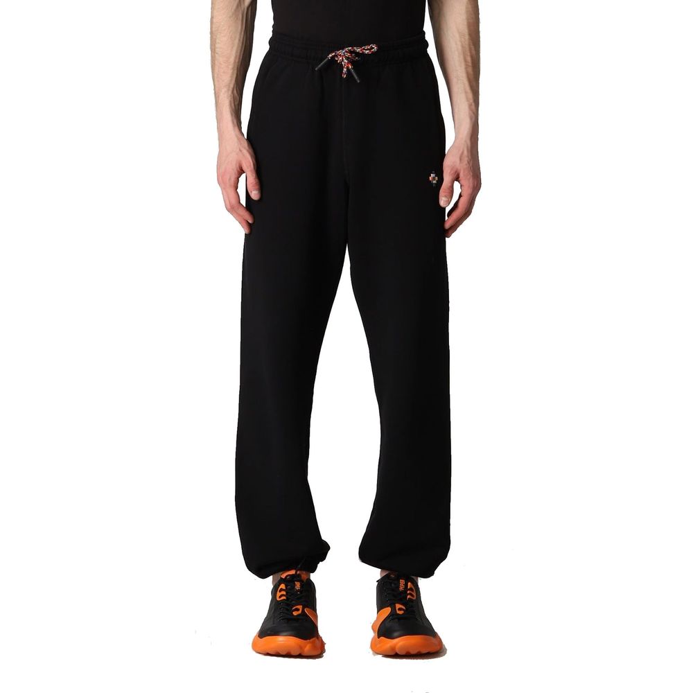 Marcelo Burlon Schwarze Baumwoll-Jogginghose (Trainingshose)