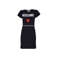 Moschino Couture Black Cotton Casual Dress