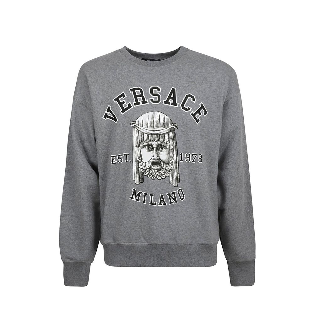 Versace graues Baumwoll-Sweatshirt