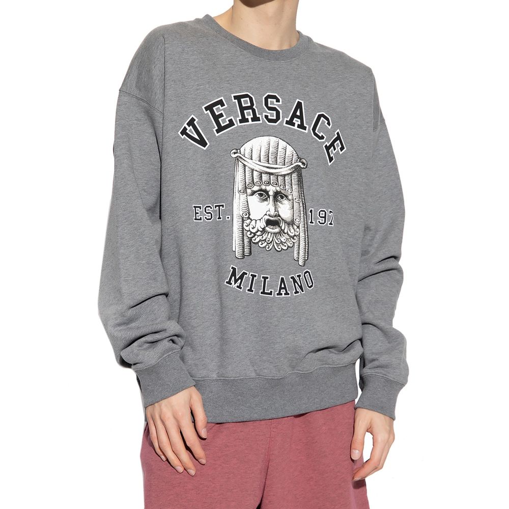 Versace graues Baumwoll-Sweatshirt