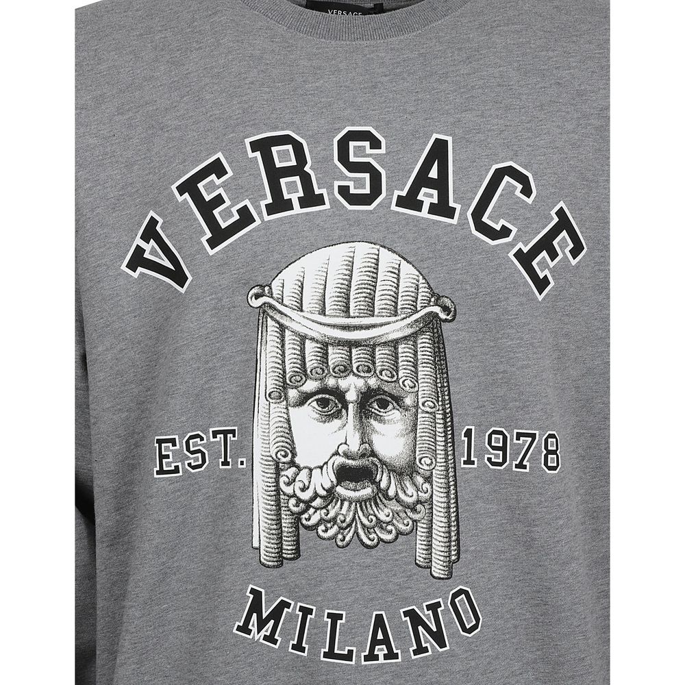 Versace graues Baumwoll-Sweatshirt