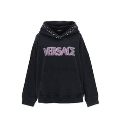Versace Sweatshirt aus schwarzer Baumwolle