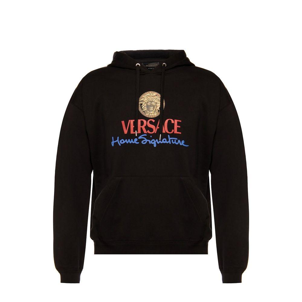 Versace Sweatshirt aus schwarzer Baumwolle