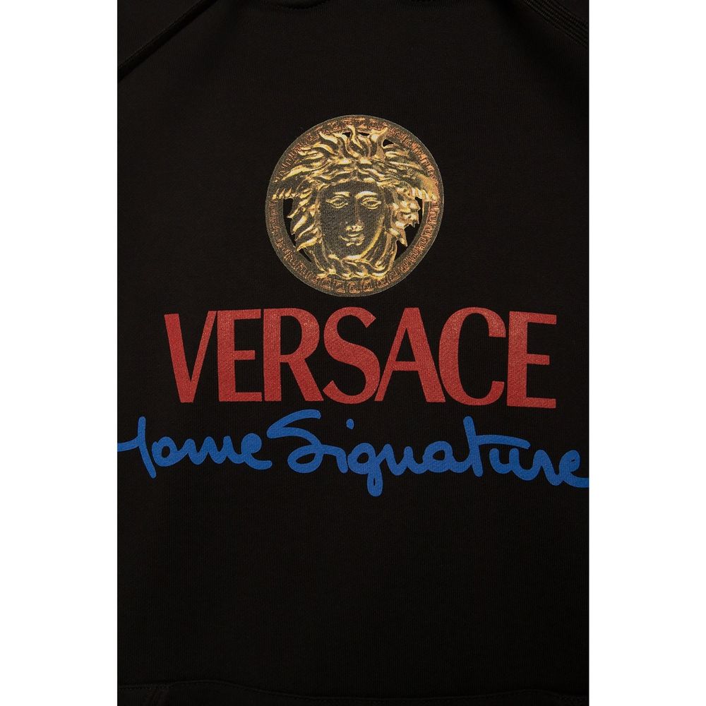 Versace Sweatshirt aus schwarzer Baumwolle
