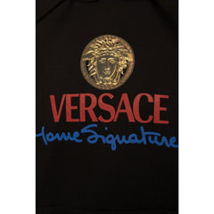 Versace Sweatshirt aus schwarzer Baumwolle