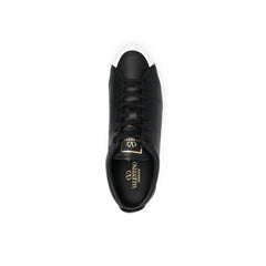 Valentino Garavani Black Calfskin Low Top Sneakers