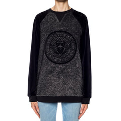 Balmain Schwarzes Elastan-Sweatshirt