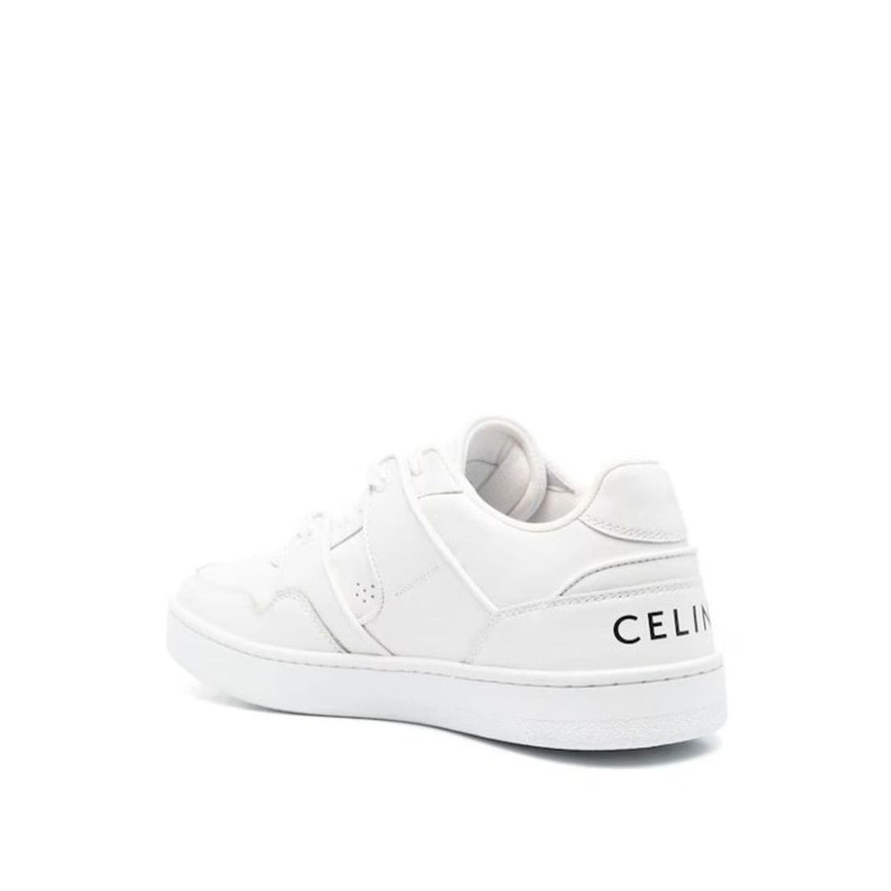 Celine Sneaker aus weißem Kalbsleder, niedriges Top