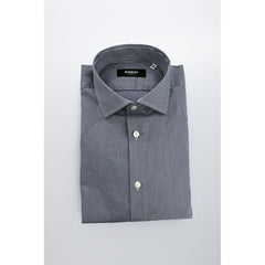 Baldinini Trend Blue Cotton Men's Shirt