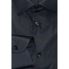 Baldinini Trend Black Cotton Men's Shirt