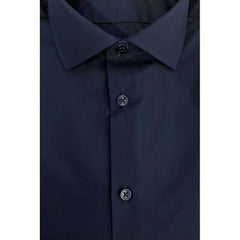 Baldinini Trend Blue Cotton Men Shirt