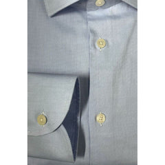 Baldinini Trend Light Blue Cotton Men Shirt