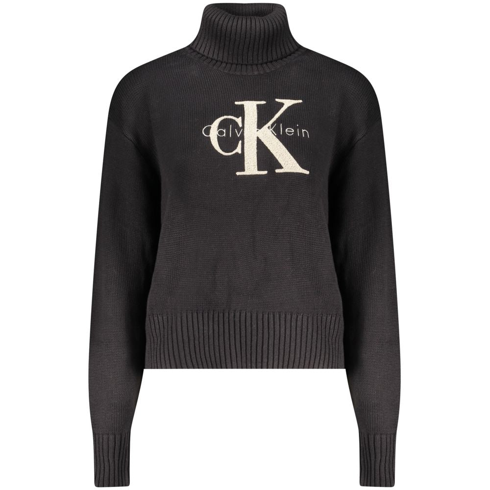 Schwarzer Baumwollpullover von Calvin Klein