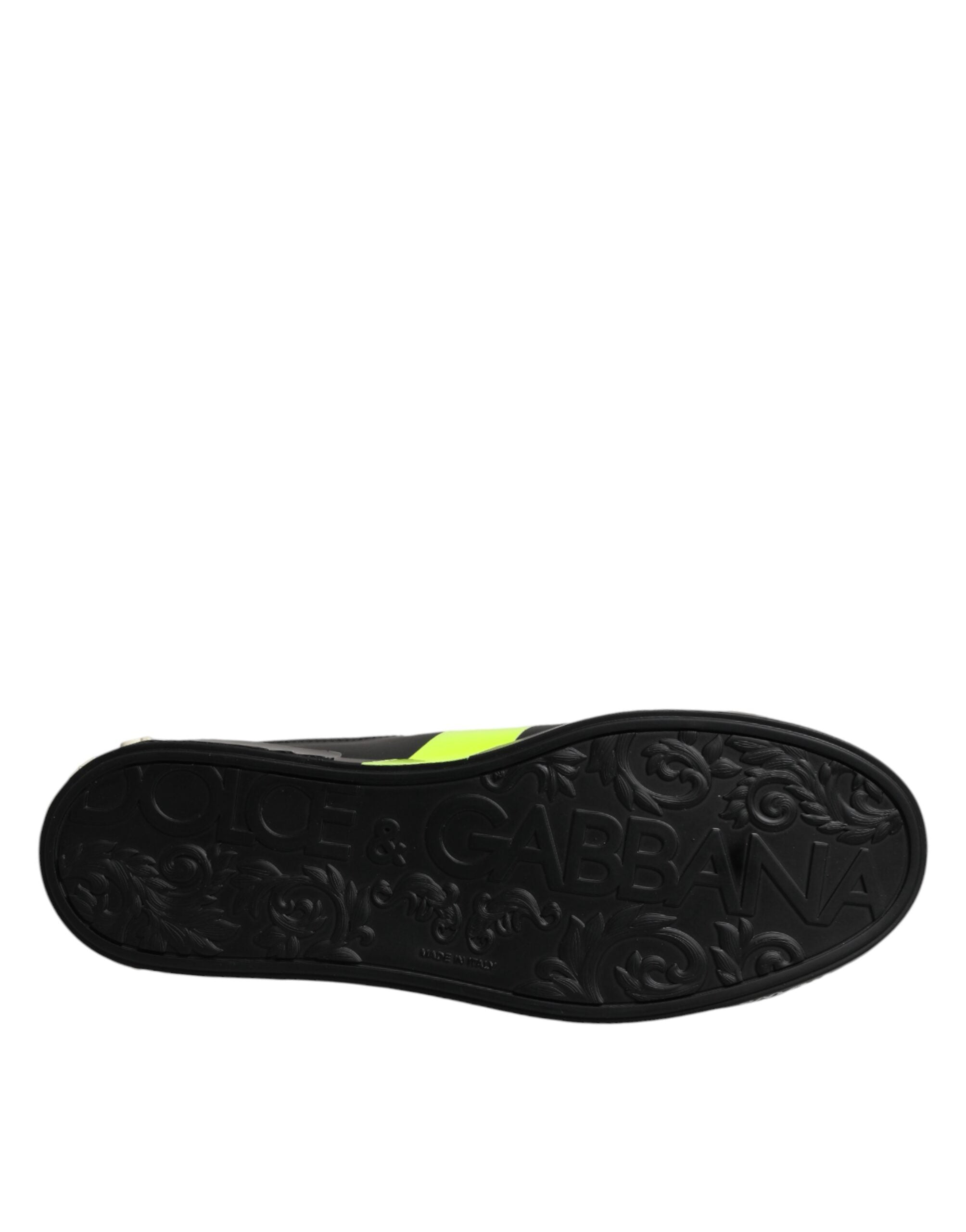 Dolce & Gabbana Black Crown Logo Low Top Men Sneakers Shoes