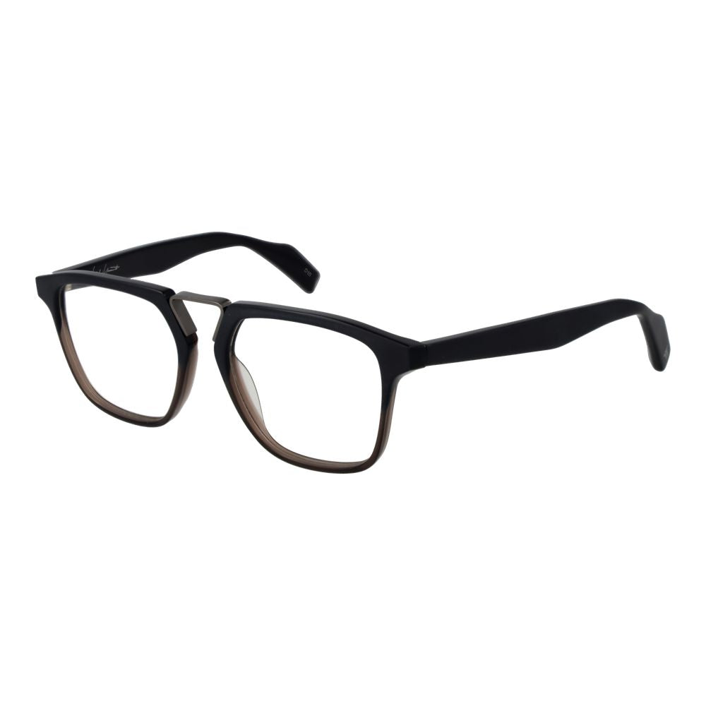 Yohji Yamamoto Schwarze Kunststoffbrille (Gestell)