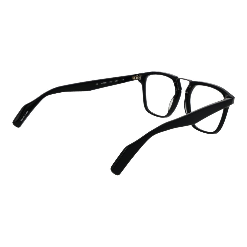 Yohji Yamamoto Schwarze Kunststoffbrille (Gestell)