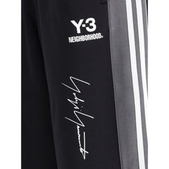 Y-3 Black Cotton Joggers (Workout Pants)