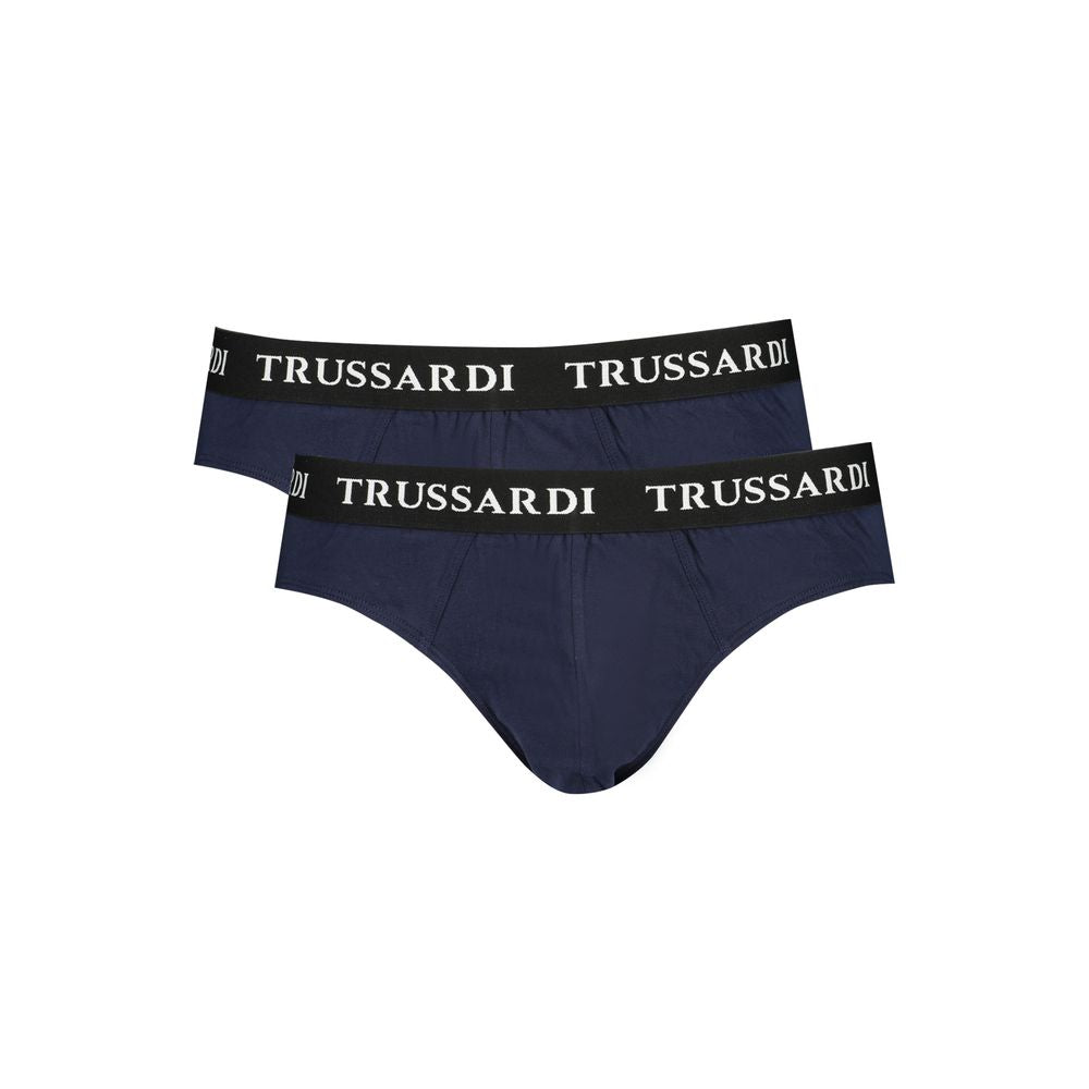 Trussardi Unterwäsche aus blauer Baumwolle