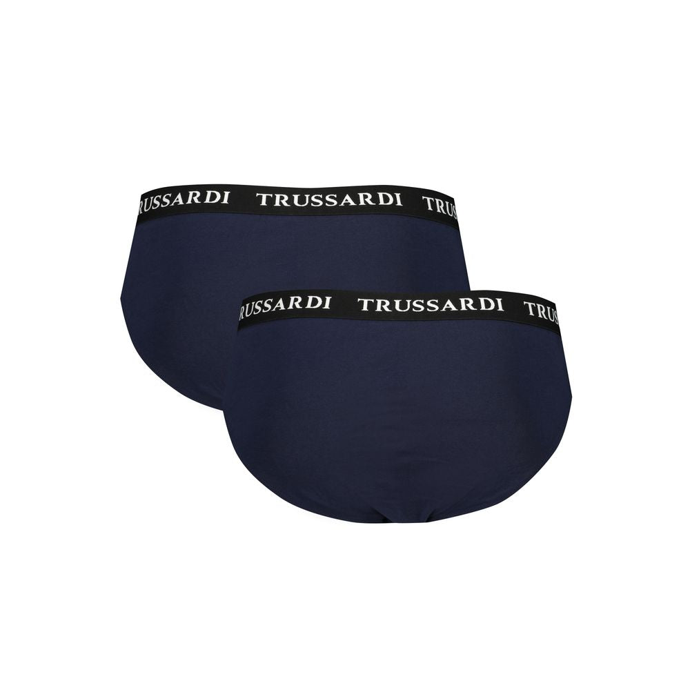 Trussardi Unterwäsche aus blauer Baumwolle