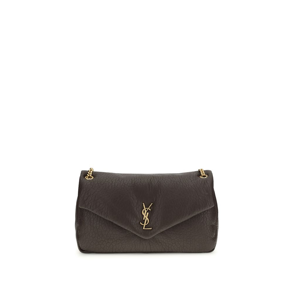 Saint Laurent Schultertasche aus grauem Lammleder, Modell Ovis Aries