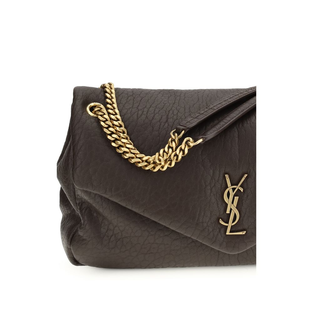 Saint Laurent Schultertasche aus grauem Lammleder, Modell Ovis Aries