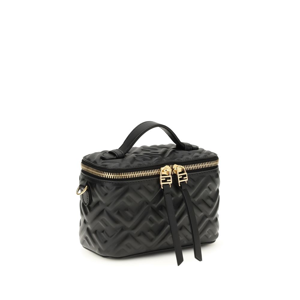 Sac bandoulière Fendi Bos Taurus en cuir de veau noir