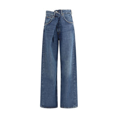 Agoldene blaue Baumwolljeans Denim