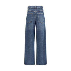 Agoldene blaue Baumwolljeans Denim