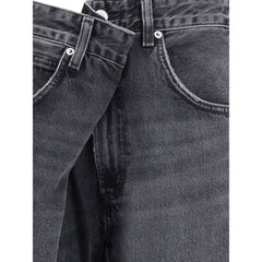Agolde Gray Cotton Jeans Denim