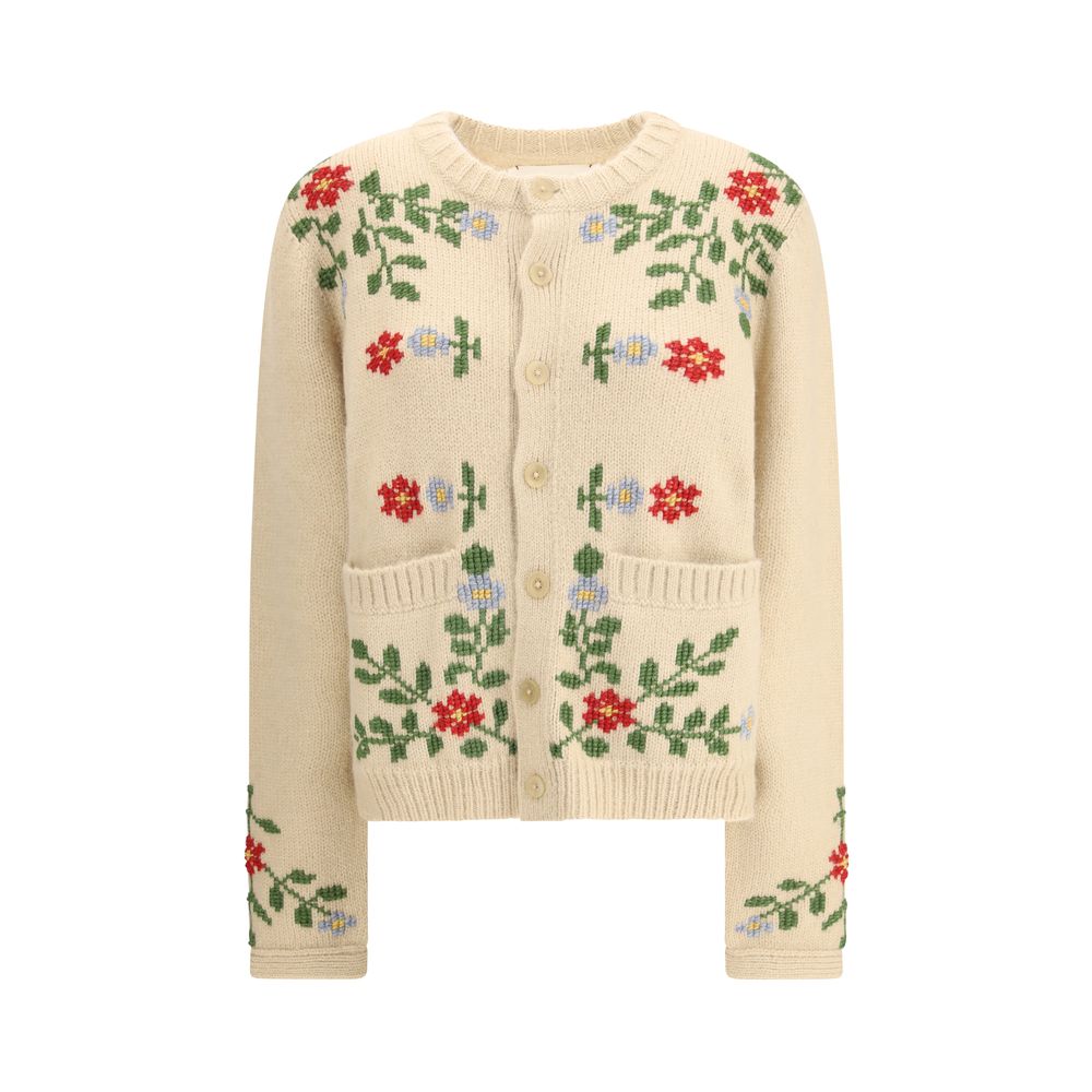 Baziszt Beige Alpaka Vicugna Pacos Cardigan