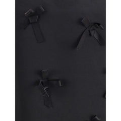 Jil Sander schwarzer Acetat-Midirock