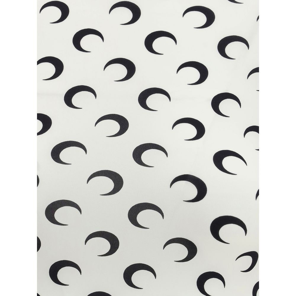 Marine Serre Weißes Polyamid-Top