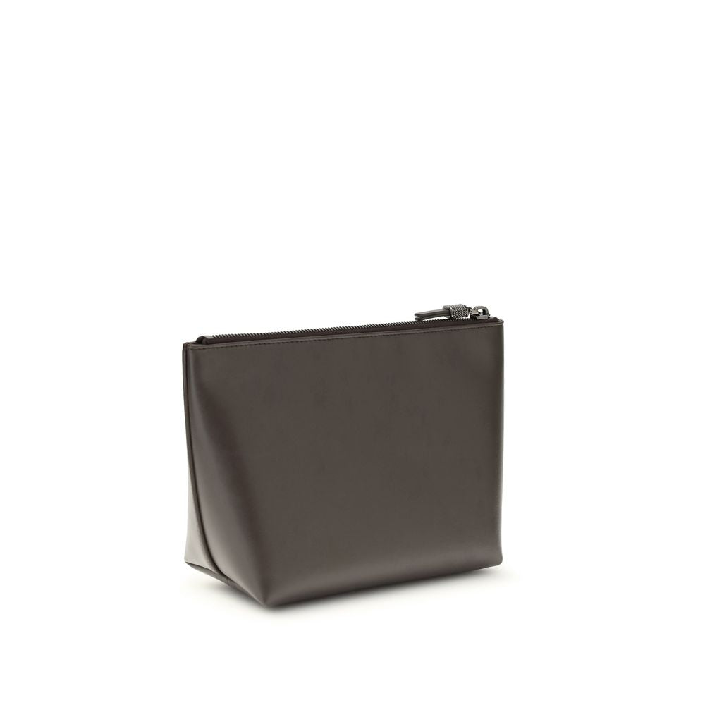 Brunello Cucinelli Accessoires aus braunem Kalbsleder (Bos Taurus)