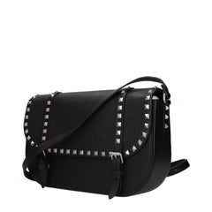 Valentino Garavani Black Leather Crossbody Bag