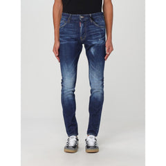 Dsquared² Blaue Baumwoll-Skinny-Jeans