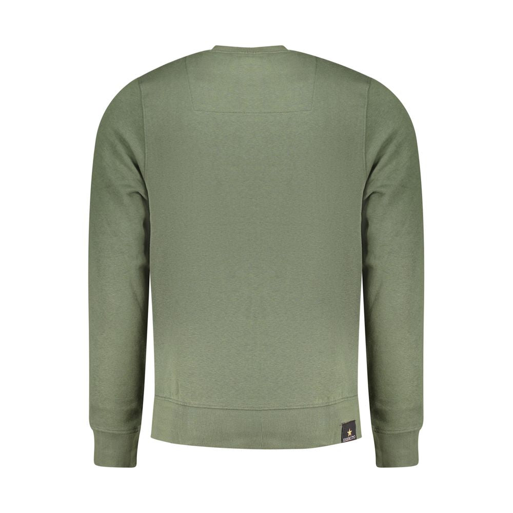 Accademia Militare Herrenpullover aus grüner Baumwolle