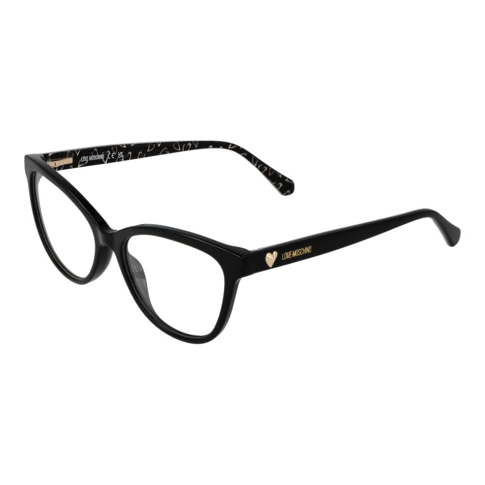 Love Moschino Brille aus schwarzem Acetat (Gestell)
