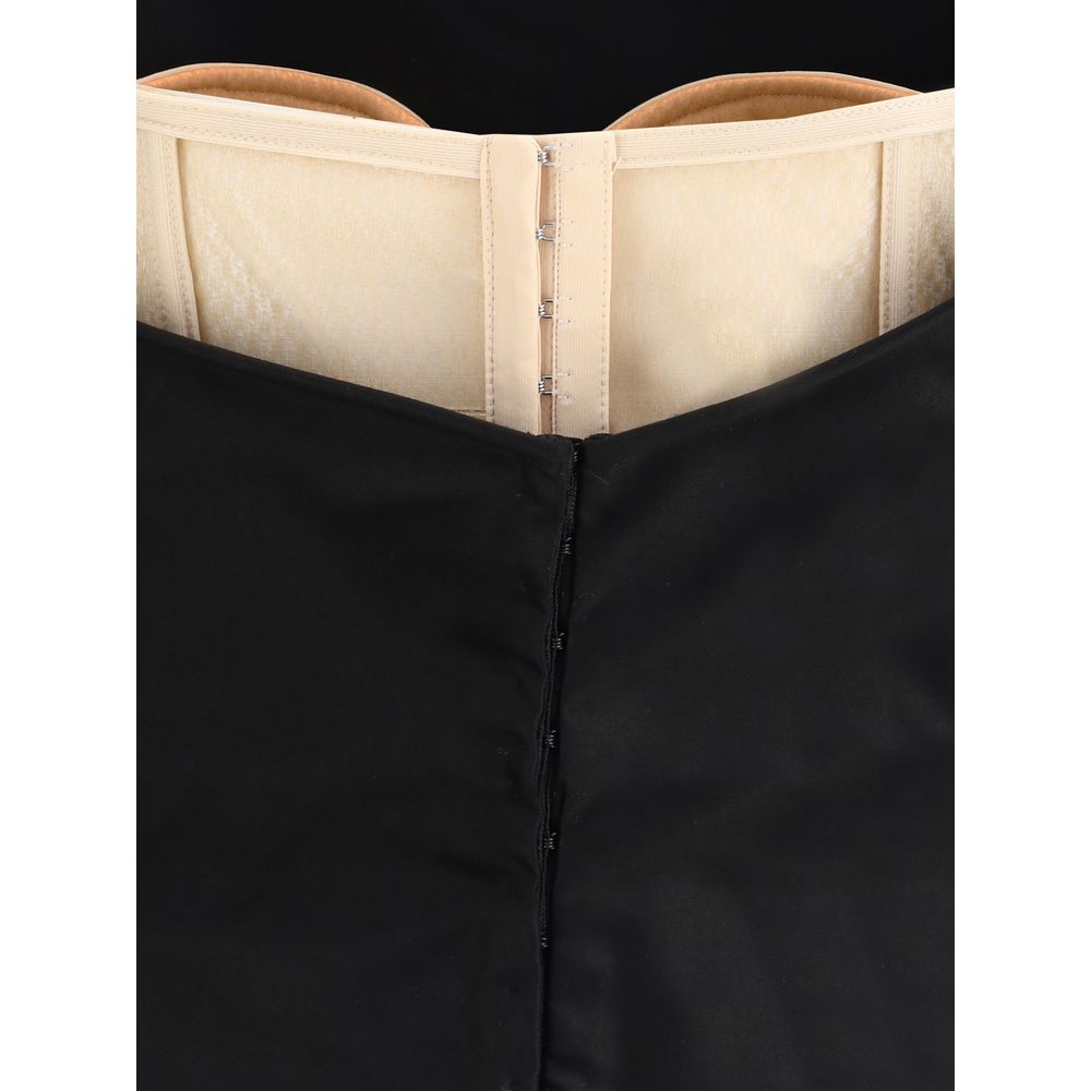 Magda Butrym Schwarzes Baumwolltop