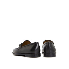 Salvatore Ferragamo Slipper aus schwarzem Kalbsleder
