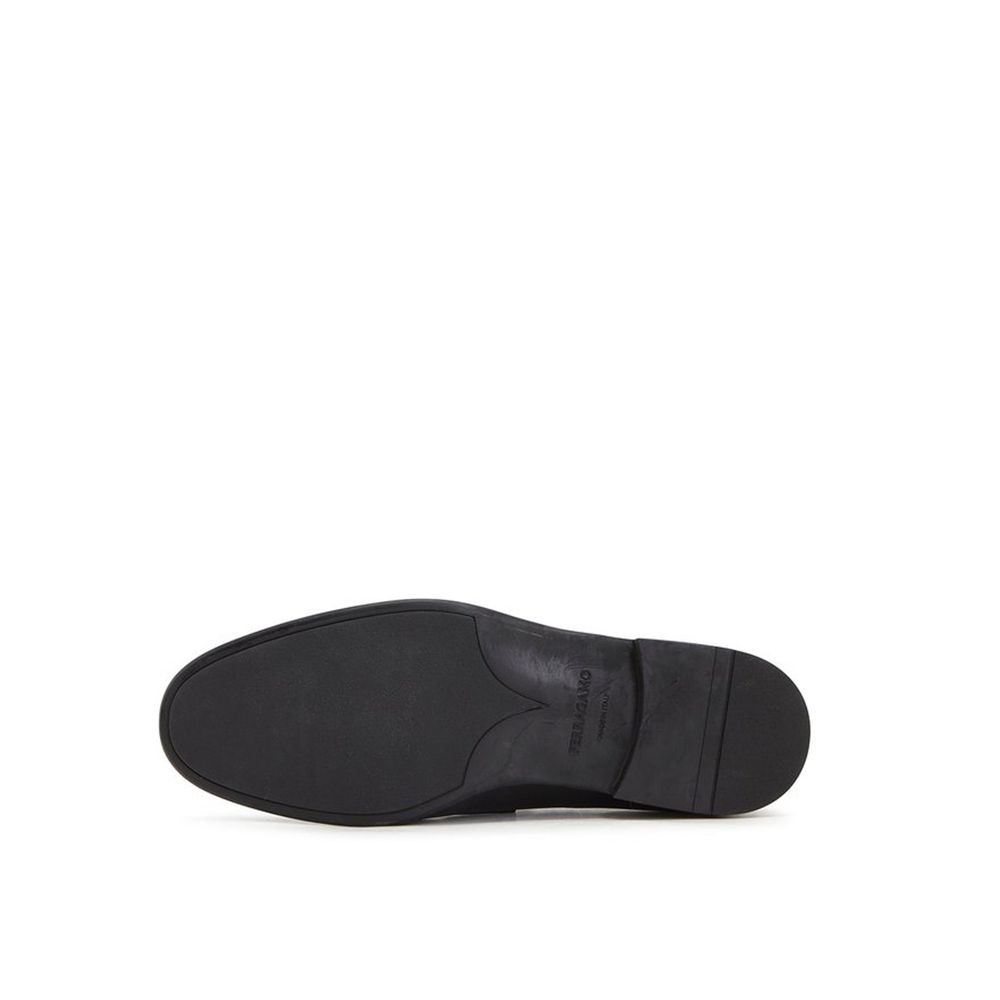 Salvatore Ferragamo Slipper aus schwarzem Kalbsleder