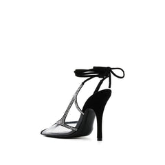 The Attico Black Pvc High Heel Pumps