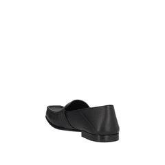 Fendi Black Calfskin Slip-On Loafers
