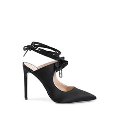 Dee Ocleppo Schwarze Satin-Mules